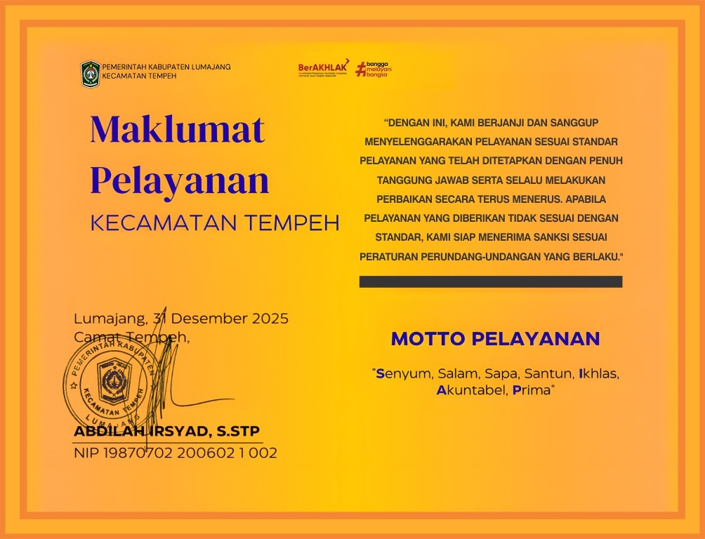 Update Maklumat Kecamatan Tempeh